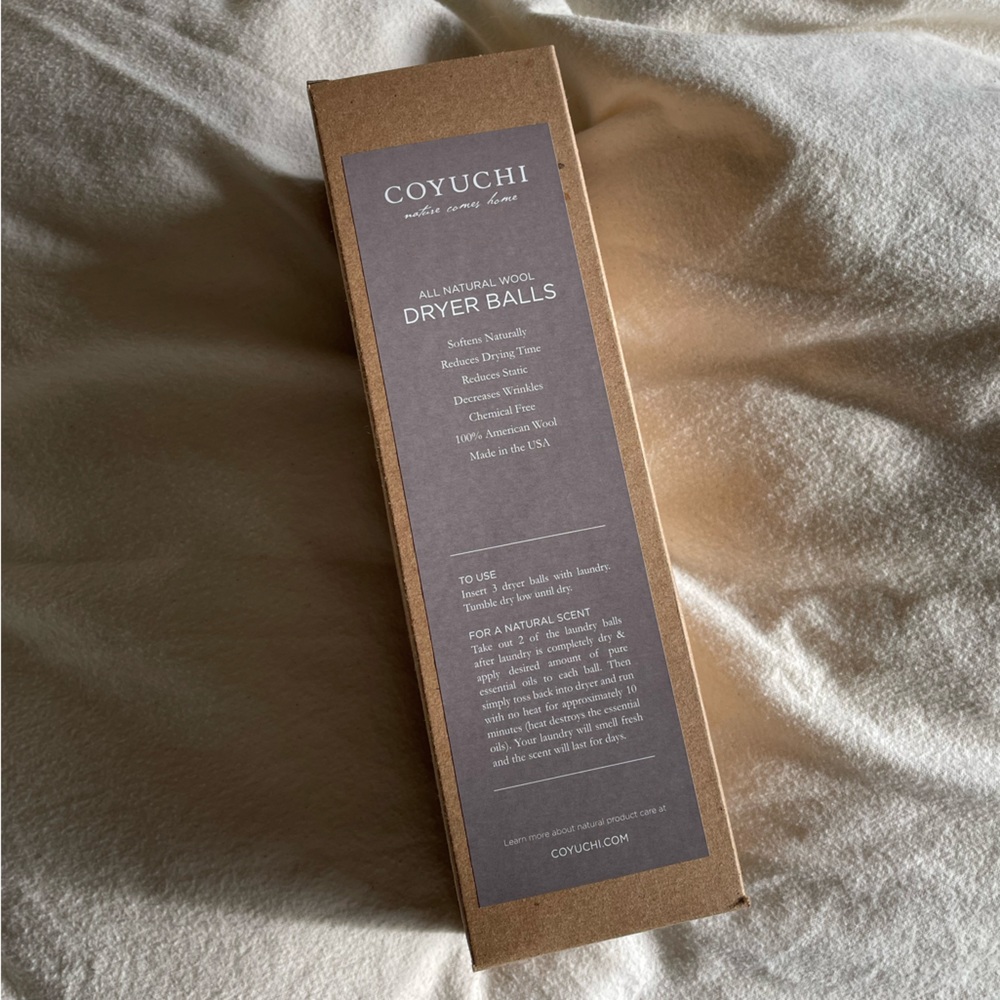 Brand New Coyuchi Climate Beneficial Wool Dryer Balls